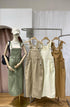 MATINEE Side Buttons Up Deep Pockets Back Slit Dungaree